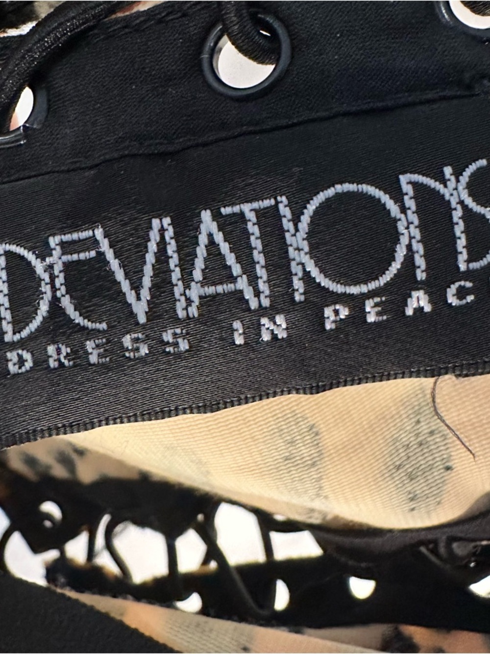 Deviations Dress In Peace Cheetah Bodysuit- Size XS Y2K - Picture 8 of 10
